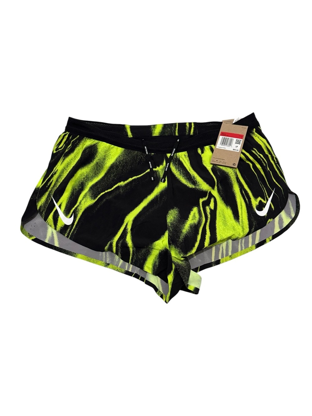 Nike AeroSwift Dri-FIT ADV 2" Running Lined Shorts Volt Black Mens L HV2645-702